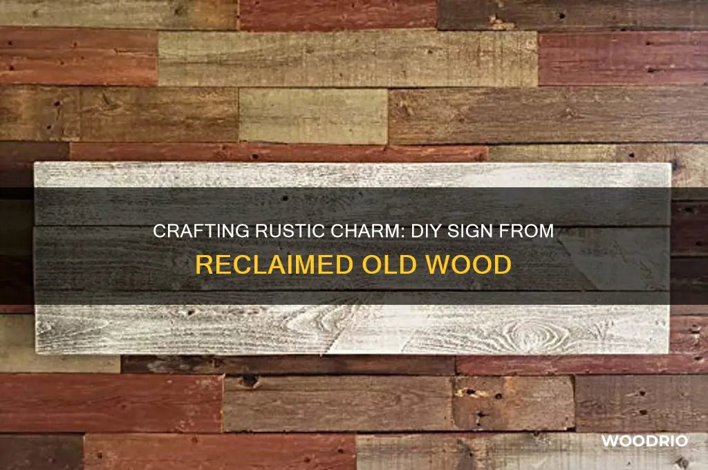 how to make a sign out of old wood