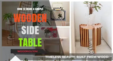 Crafting a Simple Wooden Side Table: Easy DIY Guide