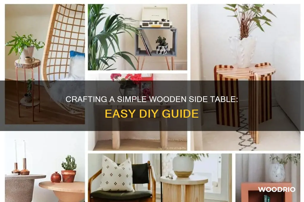 how to make a simple wooden side table