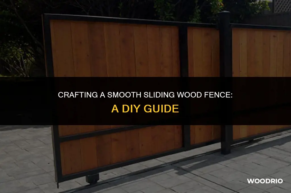 how to make a sliding wood fence