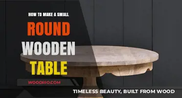 Crafting a Perfect Small Round Wooden Table: DIY Guide