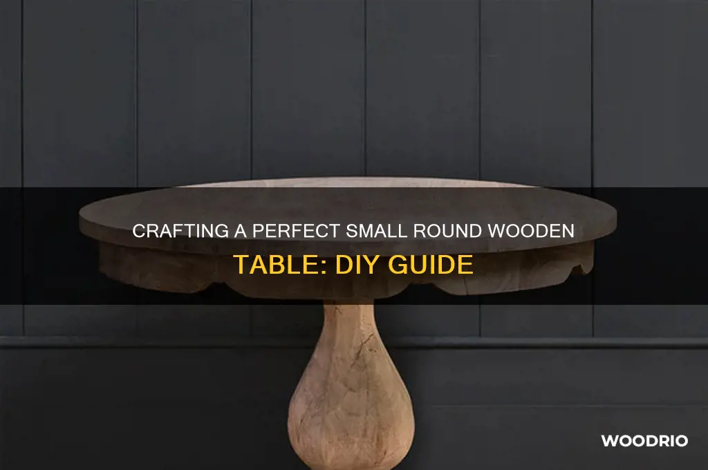 how to make a small round wooden table