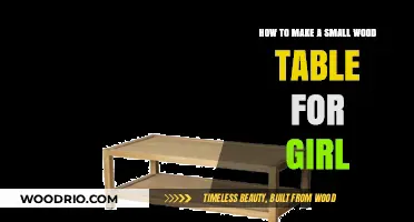 Crafting a Charming Small Wooden Table for Your Little Girl
