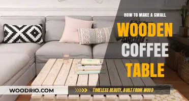 Crafting a Compact Wooden Coffee Table: DIY Guide for Beginners