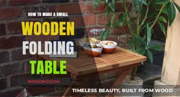 Crafting a Compact Wooden Folding Table: DIY Guide for Small Spaces