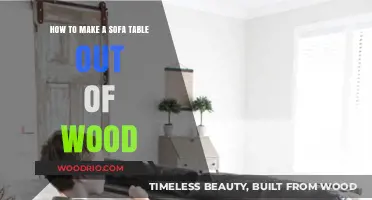 Crafting a Rustic Wood Sofa Table: DIY Guide for Beginners