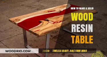 Crafting a Stunning Solid Wood Resin Table: Step-by-Step Guide