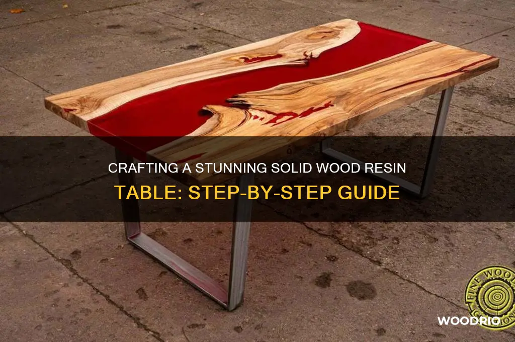how to make a solid wood resin table