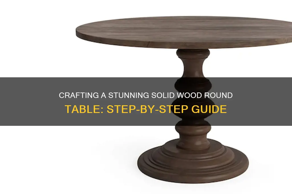how to make a solid wood round table