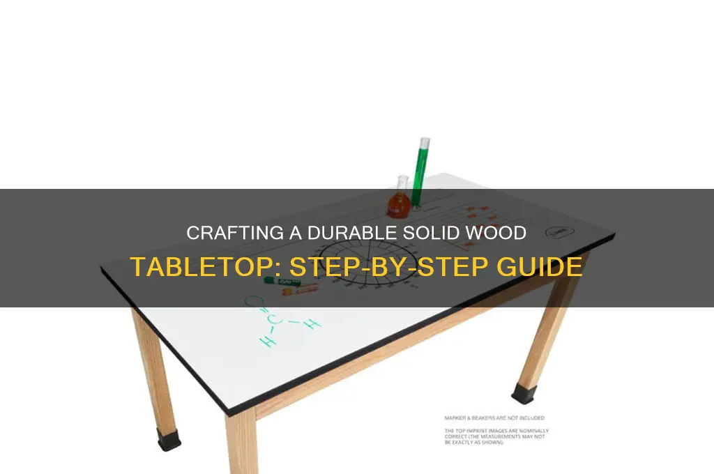 how to make a solid wood top for table