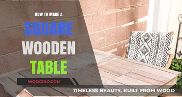 Crafting a Perfect Square Wooden Table: Step-by-Step DIY Guide