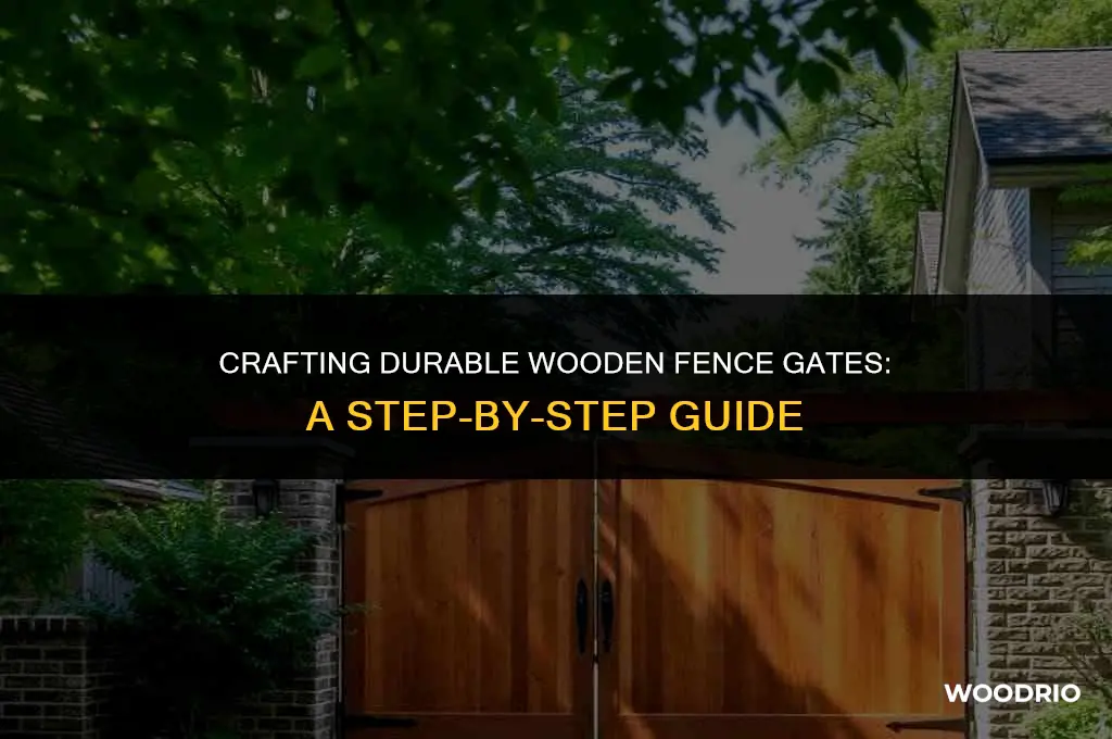 how to make a strong wooden fence gates