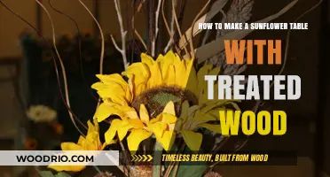 Crafting a Stunning Sunflower Table with Treated Wood: DIY Guide