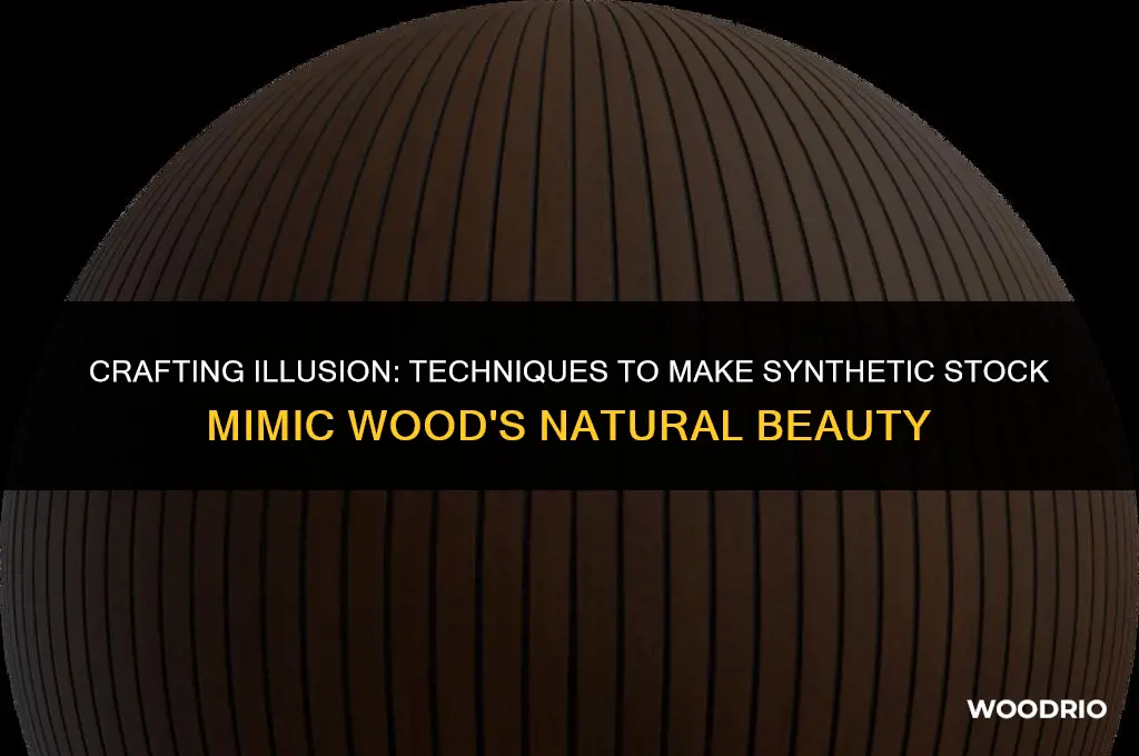 how to make a synthetic stock look like wood