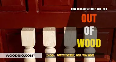 Crafting a Wooden Table: DIY Guide to Building Legs and Top