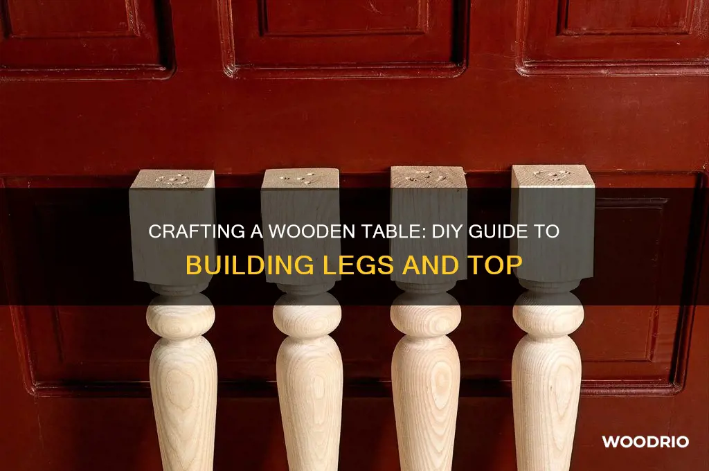 how to make a table and legs out of wood