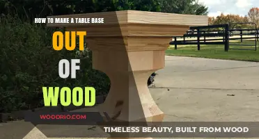 Crafting a Sturdy Wooden Table Base: DIY Guide for Beginners