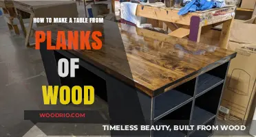 Crafting a Sturdy Wooden Table from Reclaimed Wood Planks