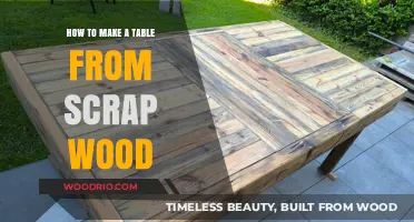 Crafting a Rustic Table: Upcycling Scrap Wood for Your Home