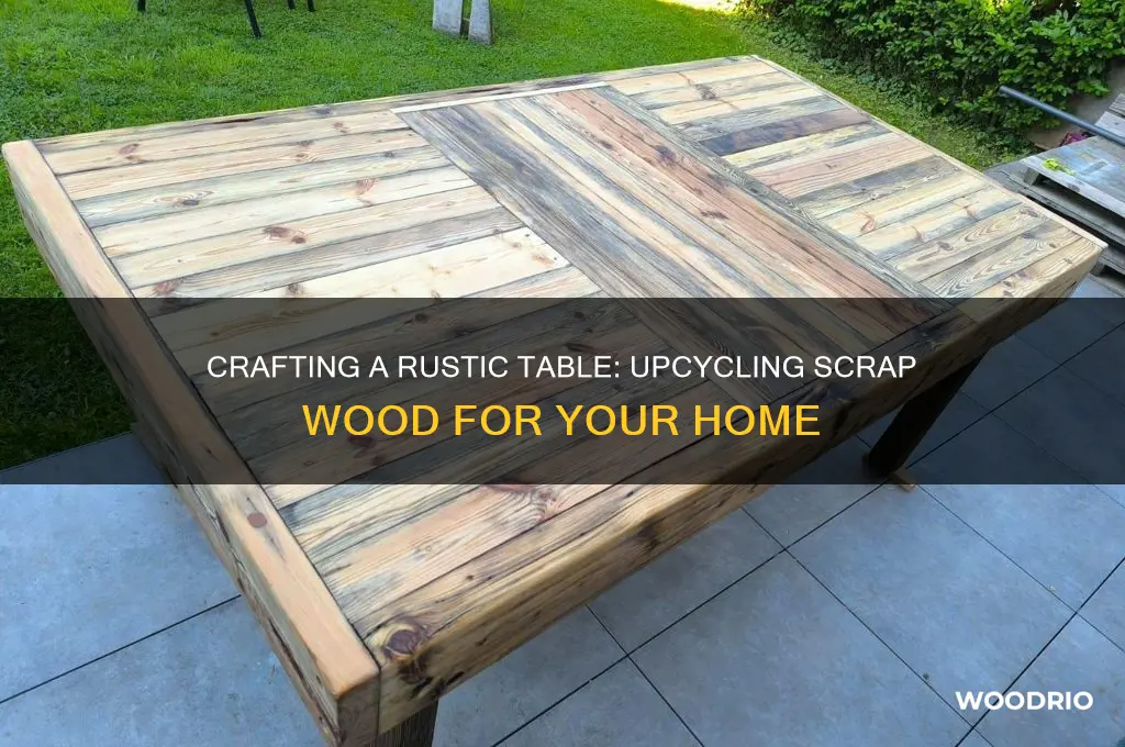 how to make a table from scrap wood