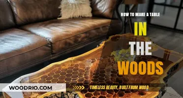 Crafting a Sturdy Wooden Table in the Wilderness: A DIY Guide