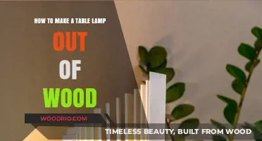 Crafting a Wooden Table Lamp: DIY Guide for Beginners