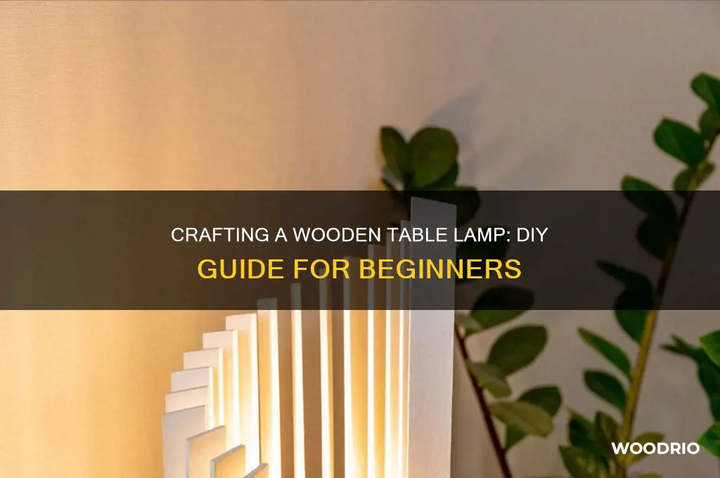 how to make a table lamp out of wood