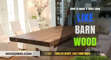 Transform Your Table: Achieving the Rustic Barn Wood Look