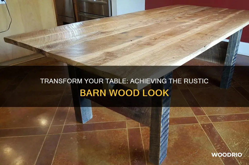 how to make a table look like barn wood