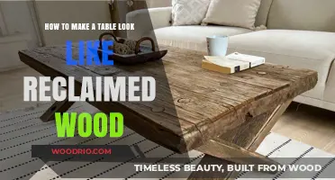 DIY Reclaimed Wood Table: Easy Techniques for Authentic Rustic Charm