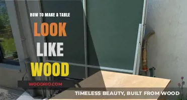 Transform Your Table: Easy Steps to Achieve a Realistic Wood Look