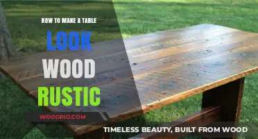 Crafting Rustic Charm: Easy Steps to Achieve a Wood Table Look