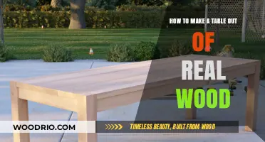 Crafting a Stunning Real Wood Table: Step-by-Step DIY Guide