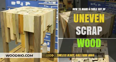 Crafting a Unique Table from Uneven Scrap Wood: DIY Guide