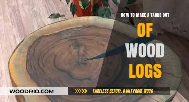 Crafting Rustic Wood Log Tables: A Step-by-Step DIY Guide