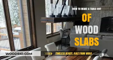 Crafting a Stunning Wooden Table from Natural Wood Slabs