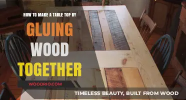 DIY Table Top: Gluing Wood Together for a Sturdy Surface