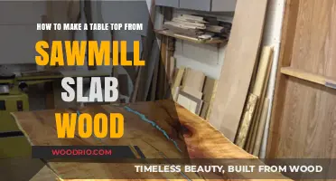 Crafting a Stunning Tabletop from Sawmill Slab Wood: DIY Guide