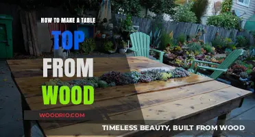 Crafting a Stunning Wooden Table Top: DIY Guide and Tips