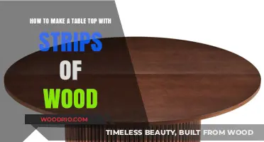 Crafting a Stunning Table Top with Wood Strips: DIY Guide