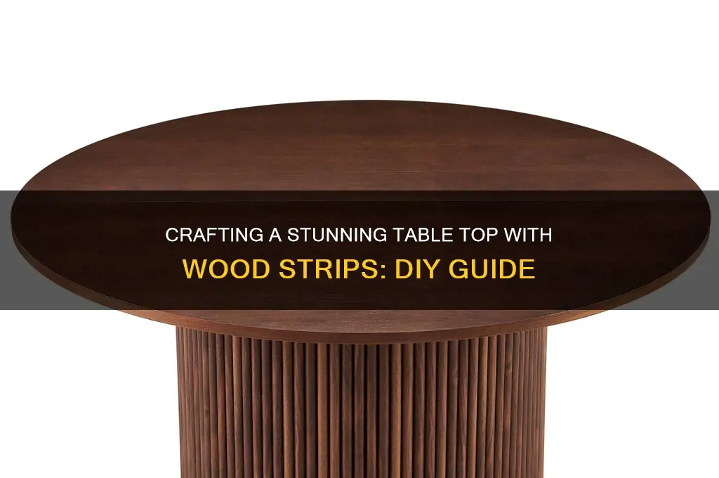 how to make a table top with strips of wood