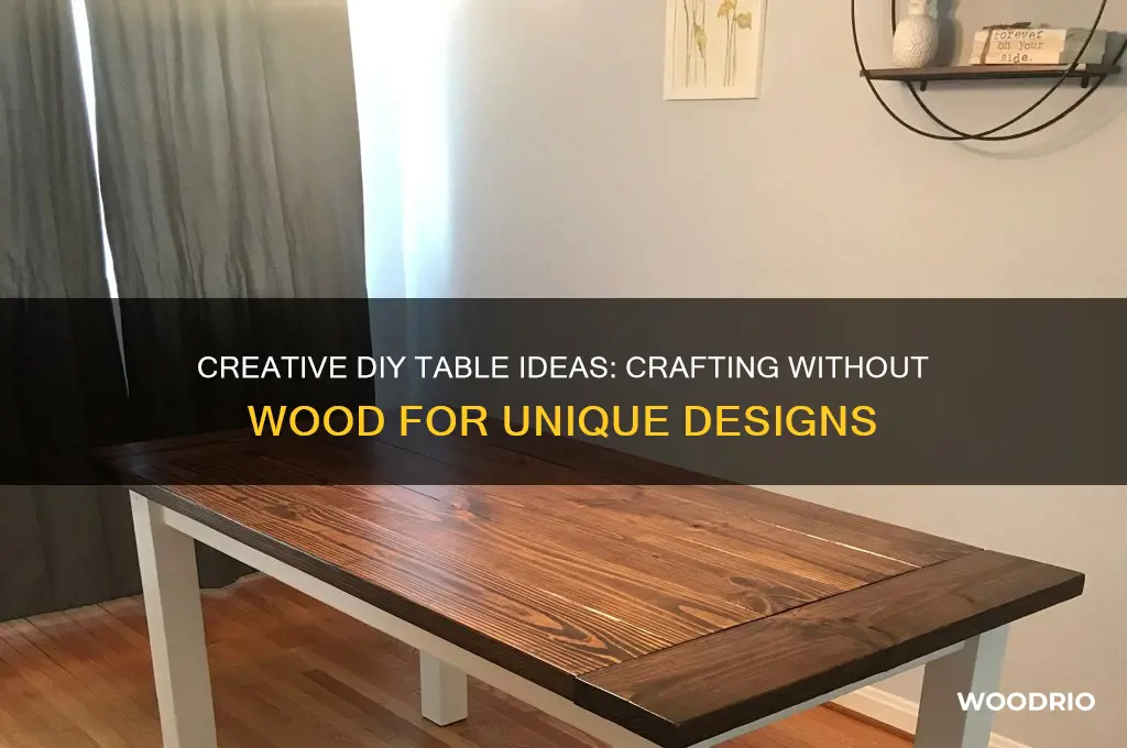 how to make a table without wood