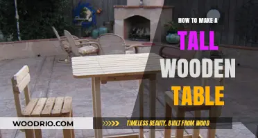 Crafting a Stunning Tall Wooden Table: Step-by-Step DIY Guide