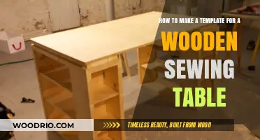 Crafting a Custom Wooden Sewing Table Template: Step-by-Step Guide