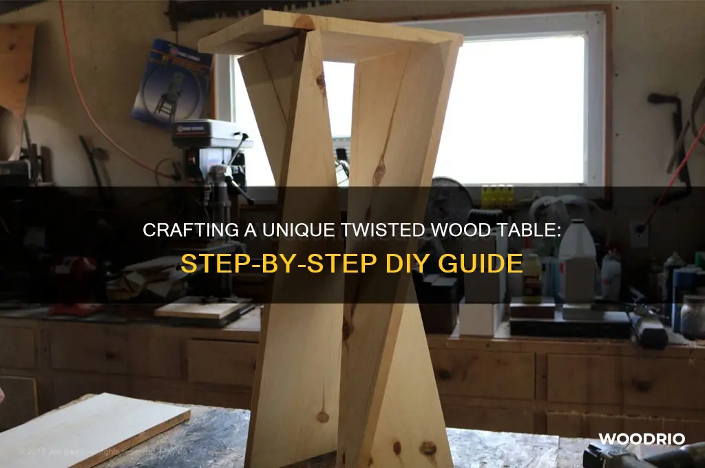 how to make a twisted wood table