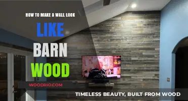 Rustic Charm: Transforming Your Wall into Barn Wood Beauty