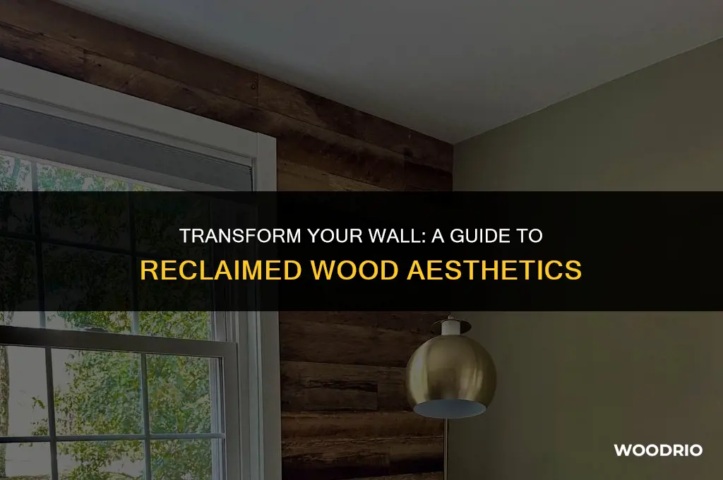 how to make a wall look like reclaimed wood