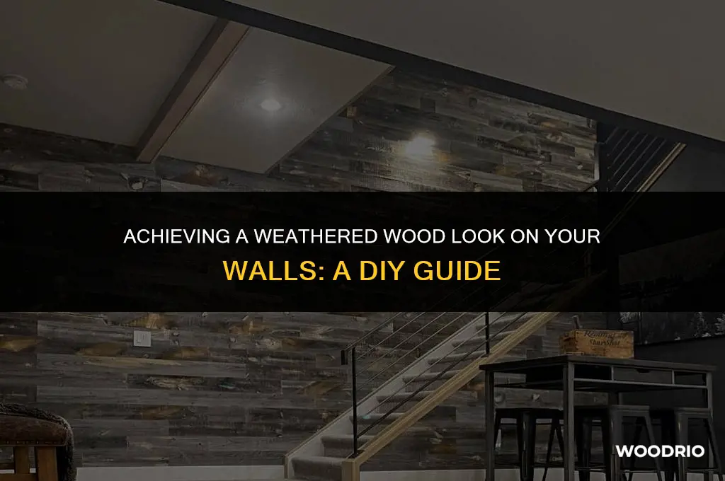 how to make a wall look like weathered wood
