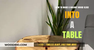 Crafting a Stunning Walnut Wood Slice Table: DIY Guide