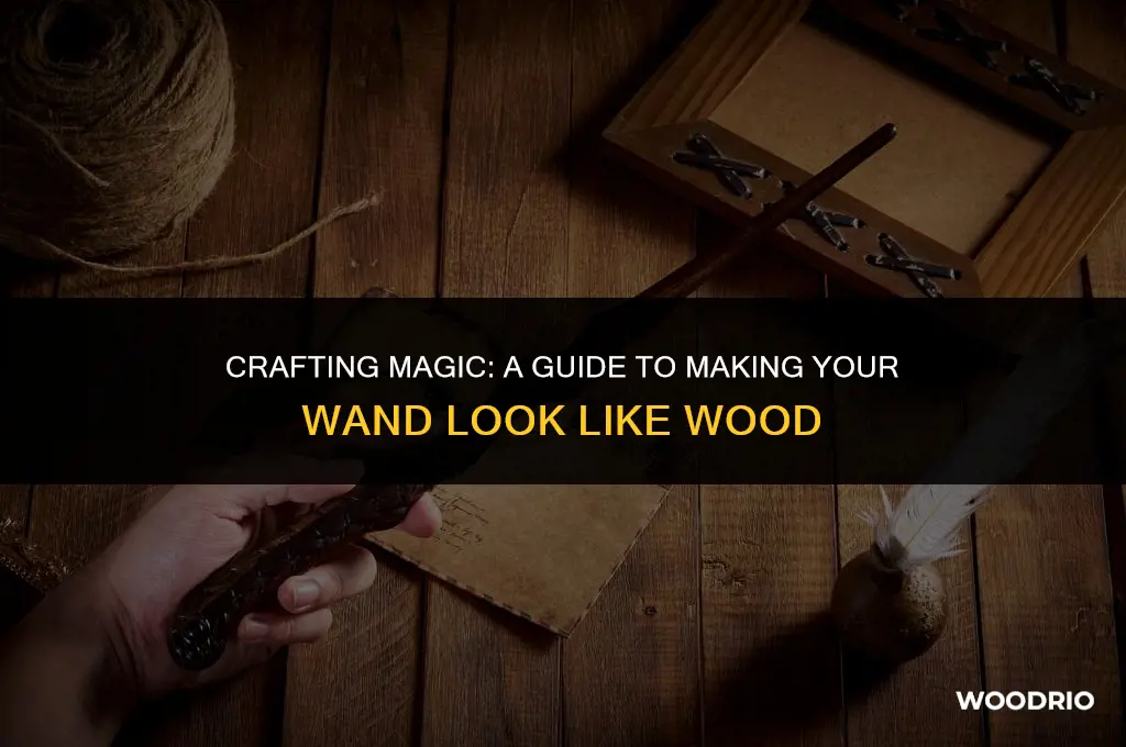 how to make a wand look like wood